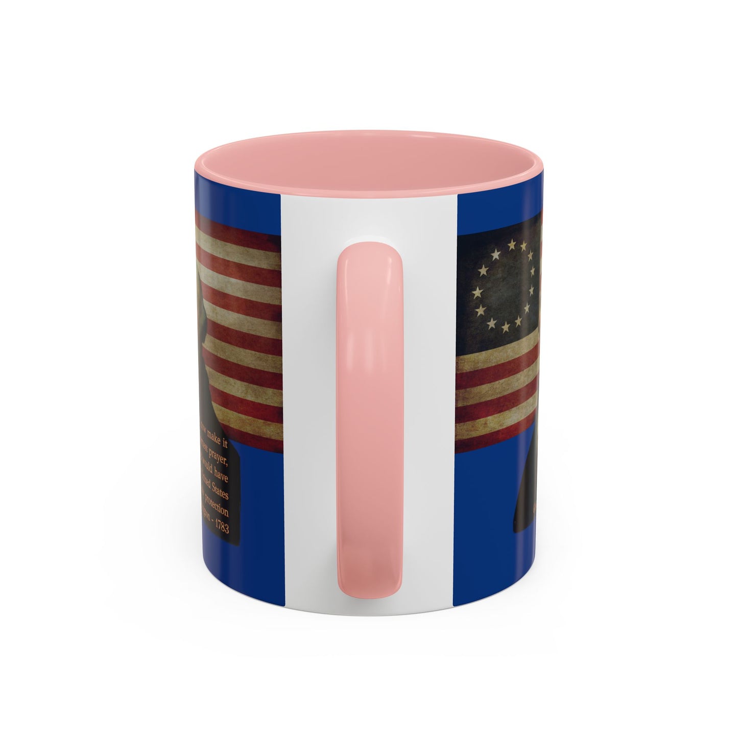 Washington's Earnest Prayer Dark Blue Accent Mug by theGreenDragonTavern.shop