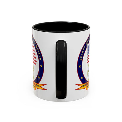 DeLand Naval Air Station Museum White Accent Mug by theGreenDragonTavern.shop