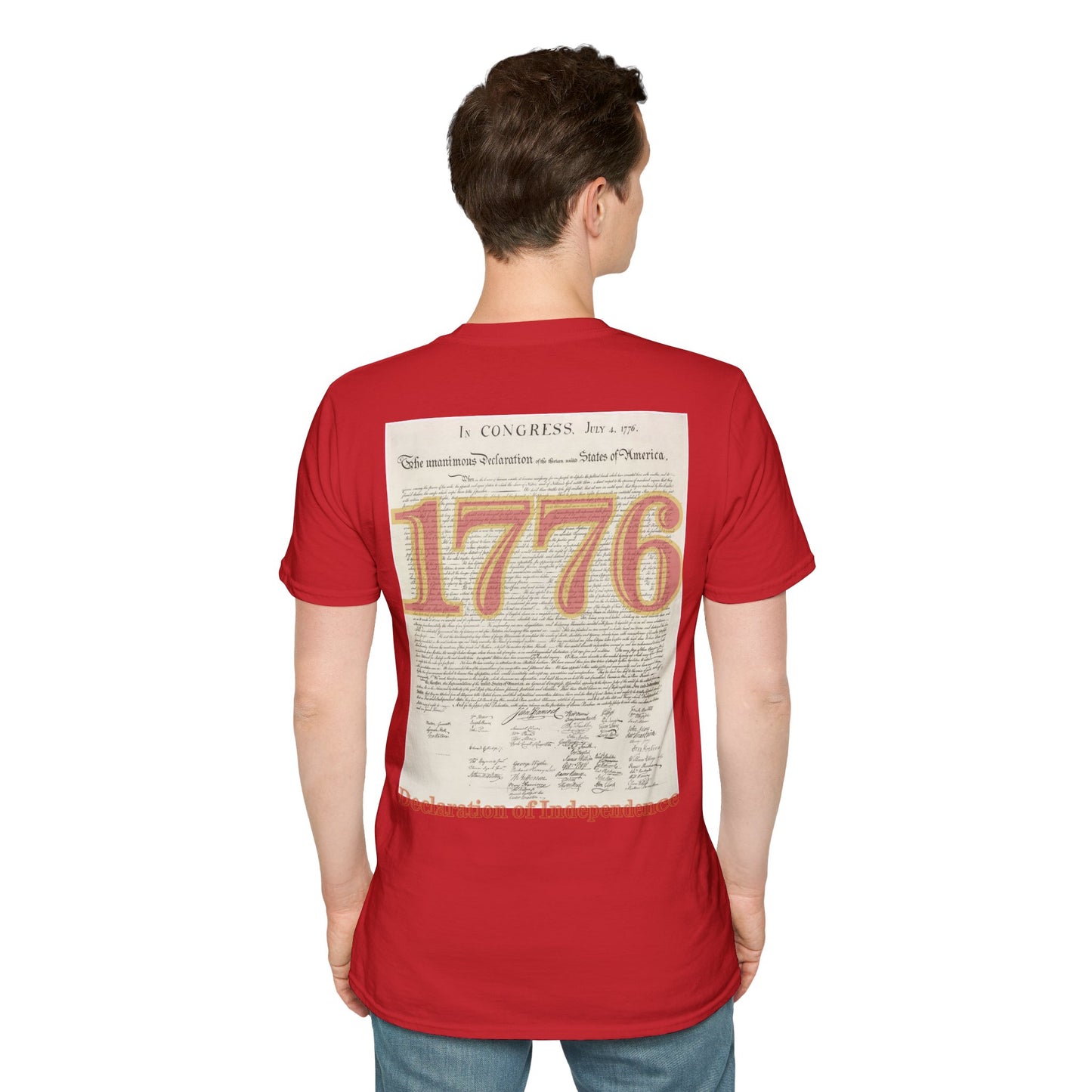 Declaration of Independence Light colors Unisex T-Shirt by theGreenDragonTavern.shop
