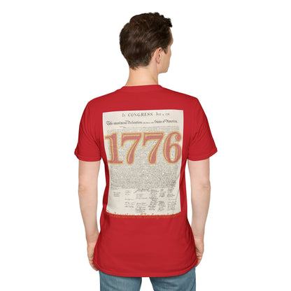 Declaration of Independence Light colors Unisex T-Shirt by theGreenDragonTavern.shop
