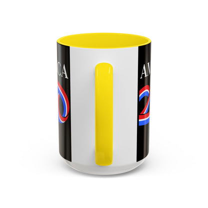 America 250 Black Accent Mug by theGreenDragonTavern.shop