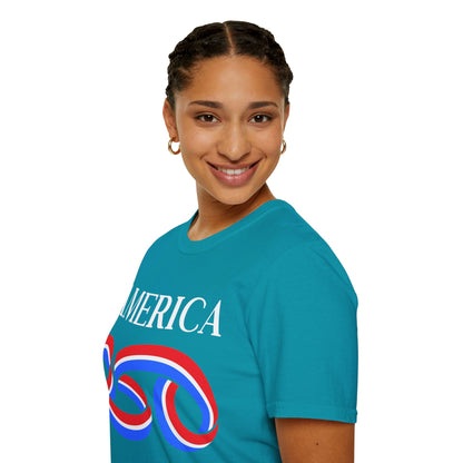 America 250 White font, Dark colors, Unisex T-Shirt by theGreenDragonTavern.shop