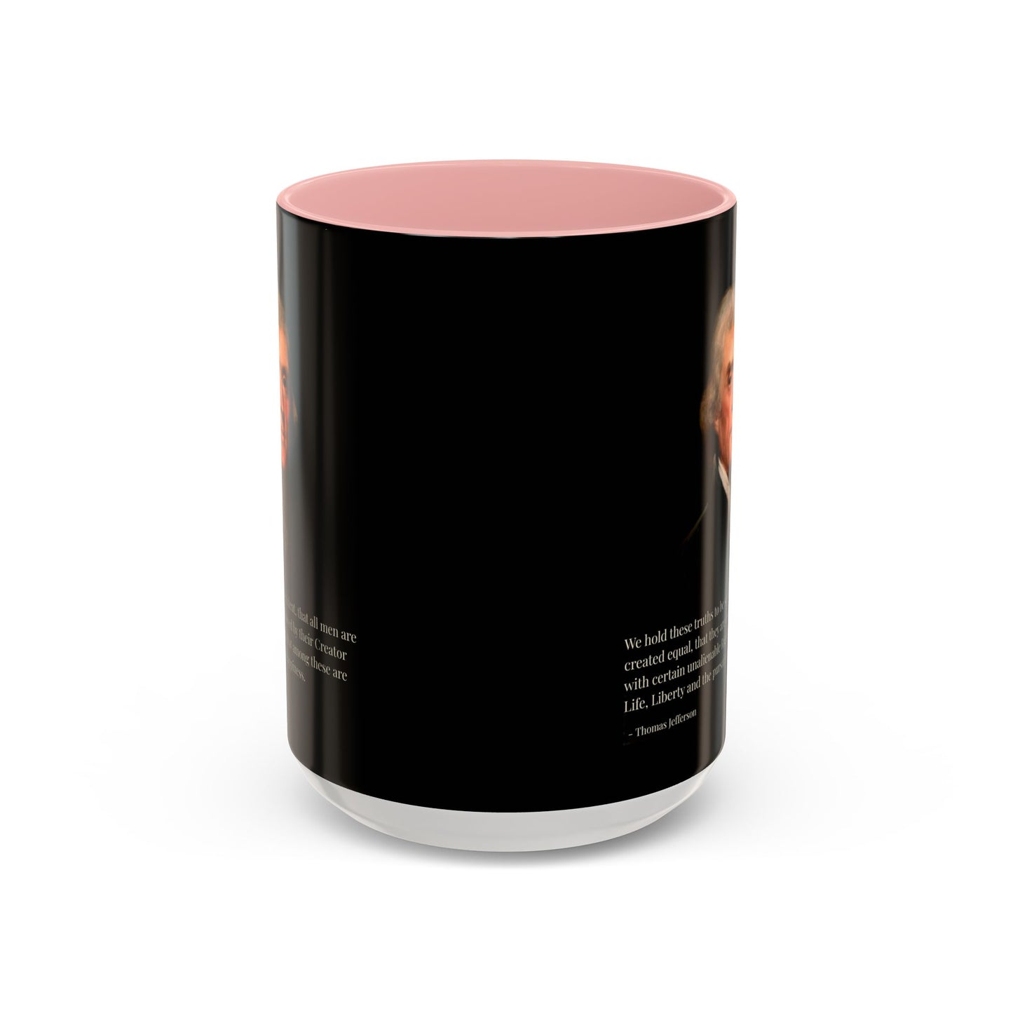 We hold these truths to be self-evident Black Accent Mug by theGreenDragonTavern.shop