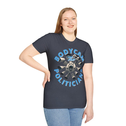 Bodycam the Politicians Cameras Dark colors Unisex T-Shirt by theGreenDragonTavern.shop