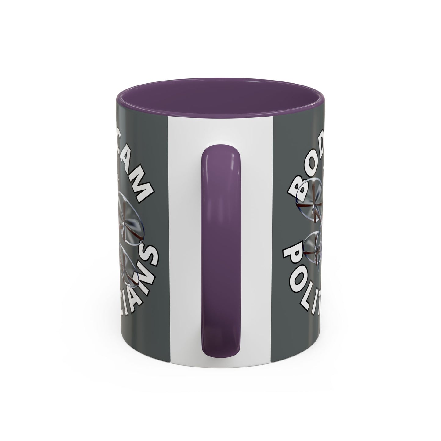 Bodycam the Politicians Drone Grey Accent Mug by theGreenDragonTavern.shop