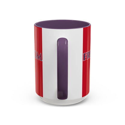 Freedom, Red Accent Mug by theGreenDragonTavern.shop