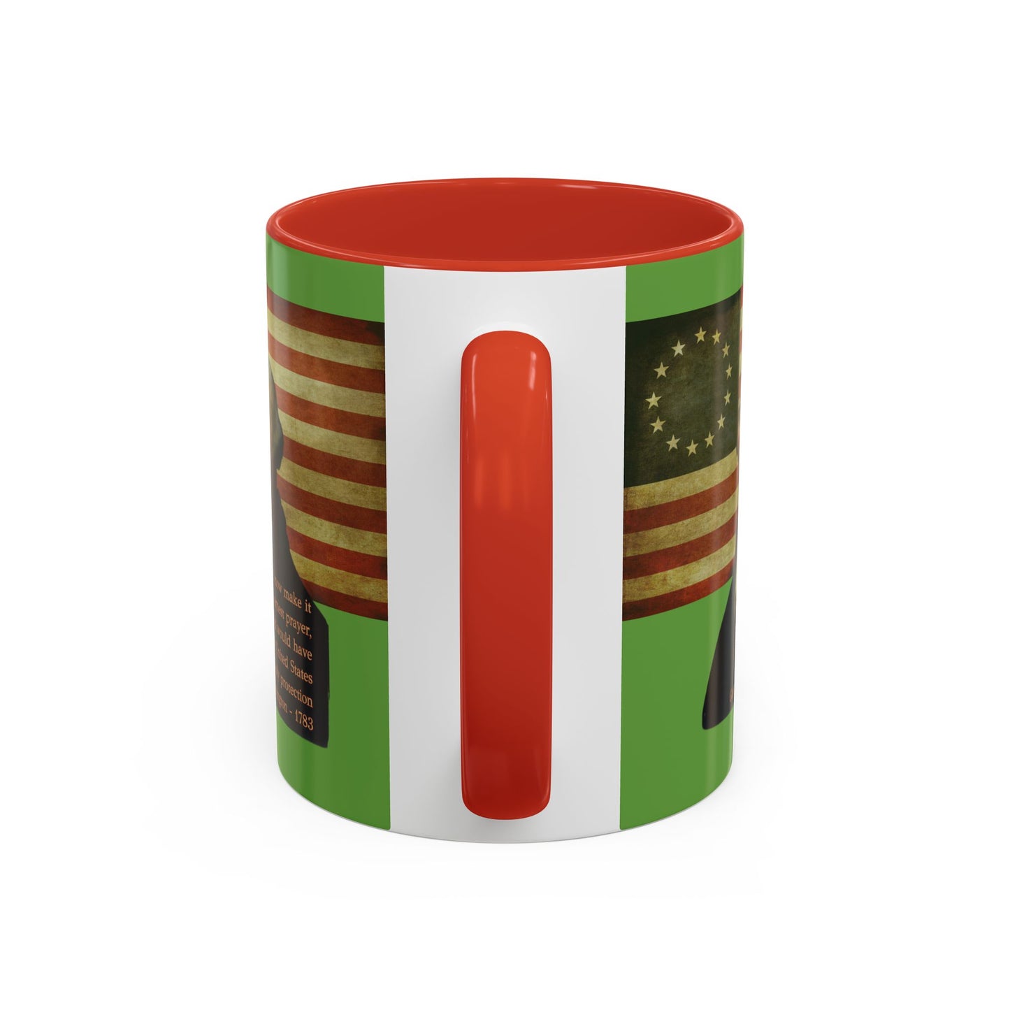 Washington's Earnest Prayer Green Accent Mug by theGreenDragonTavern.shop