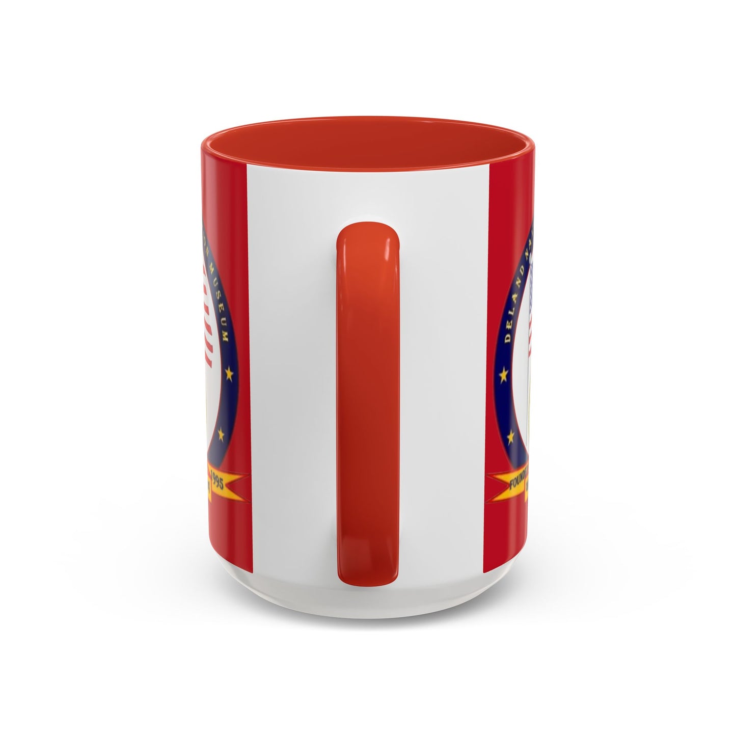 DeLand Naval Air Station Museum Red Accent Mug by theGreenDragonTavern.shop