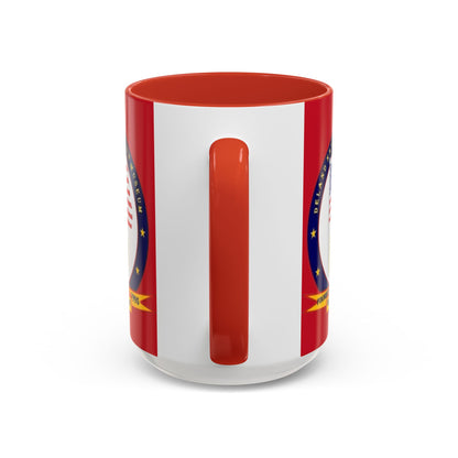 DeLand Naval Air Station Museum Red Accent Mug by theGreenDragonTavern.shop
