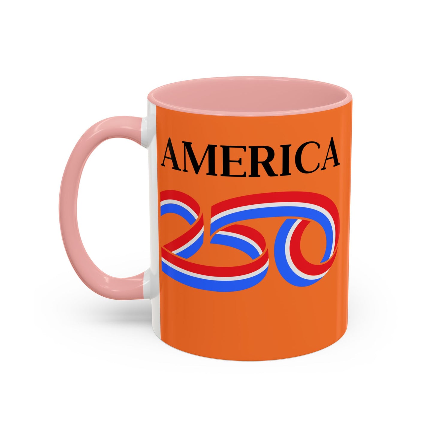 America 250 Orange Accent Mug by theGreenDragonTavern.shop