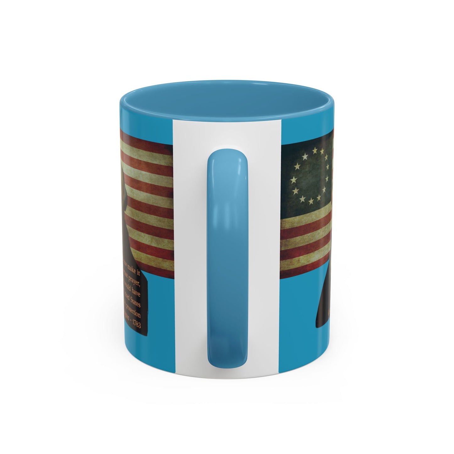 Washington's Earnest Prayer Turquoise Accent Mug by theGreenDragonTavern.shop
