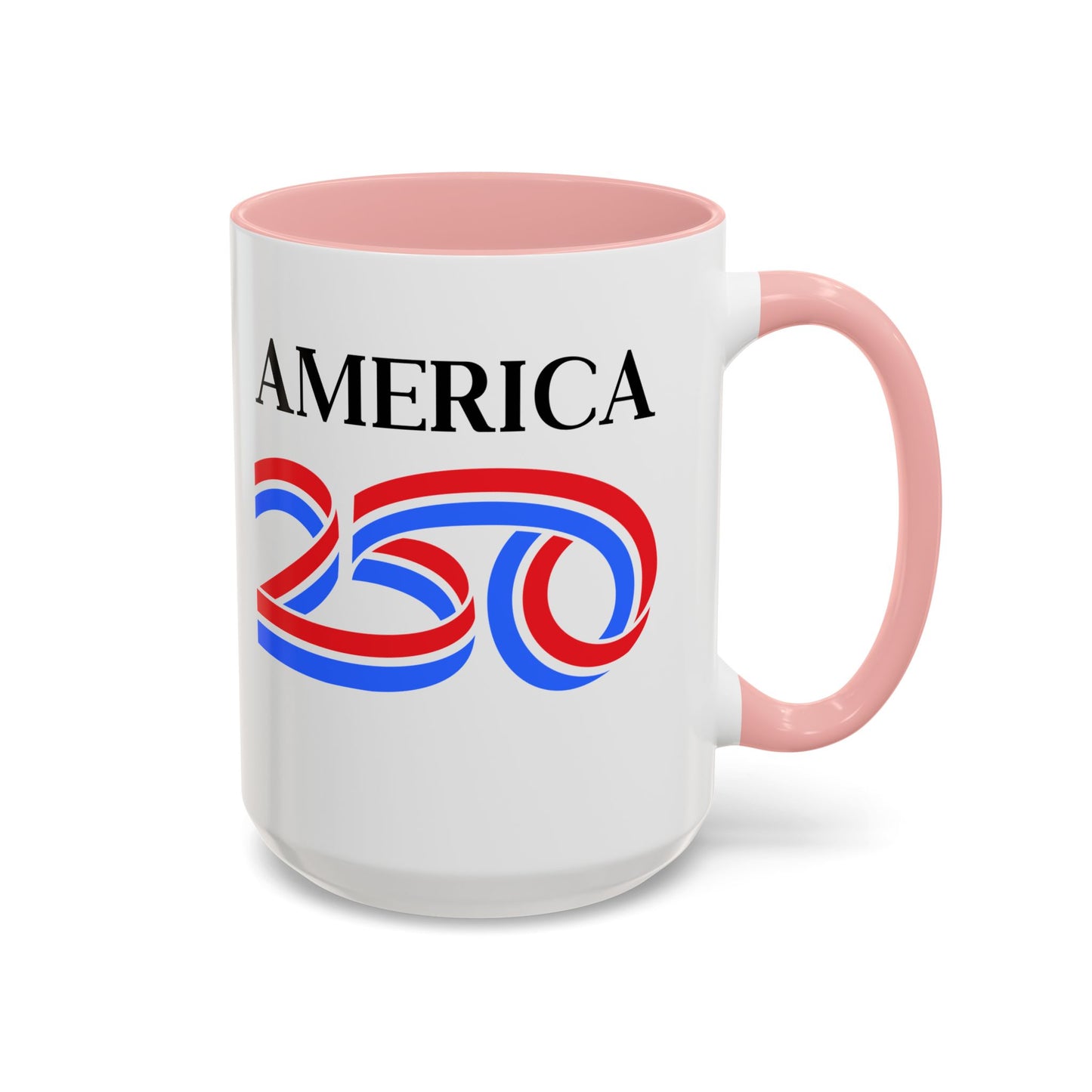 America 250 White Accent Mug by theGreenDragonTavern.shop