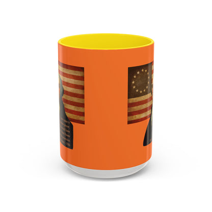 Washington's Earnest Prayer Orange Accent Mug by theGreenDragonTavern.shop