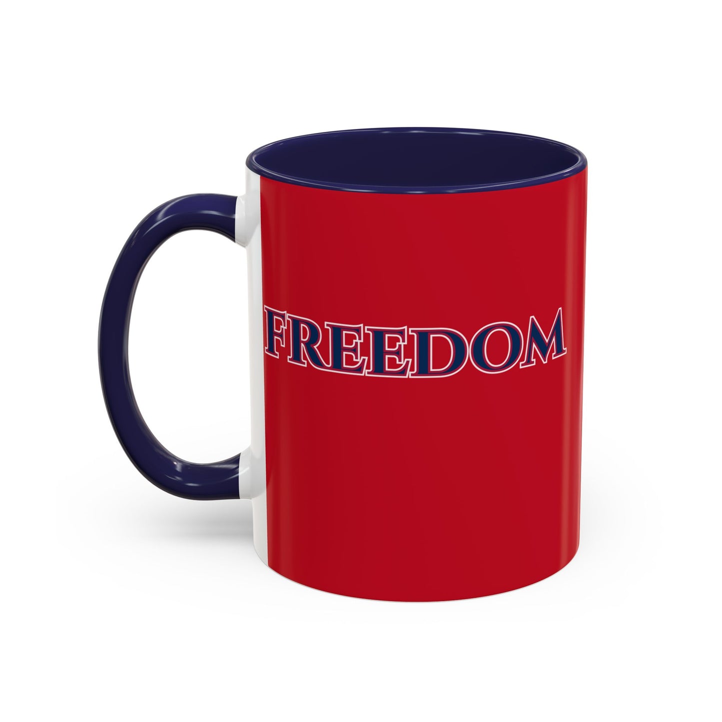Freedom, Red Accent Mug by theGreenDragonTavern.shop