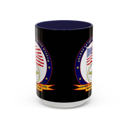 DeLand Naval Air Station Museum Black Accent Mug by theGreenDragonTavern.shop