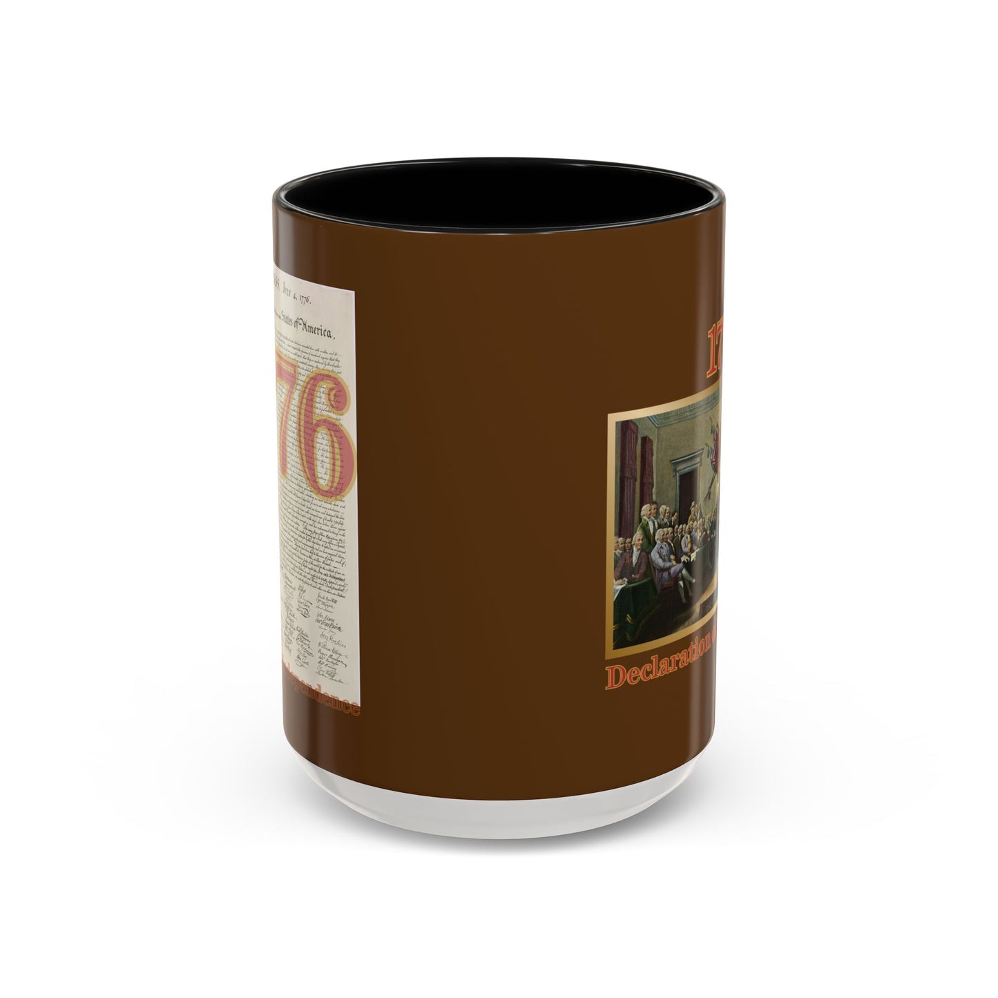 Declaration of Independence Brown Accent Mug by theGreenDragonTavern.shop