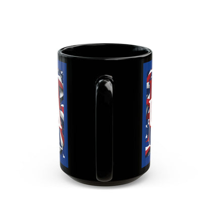 USA White font Center Patriot Blue Mug by theGreenDragonTavern.shop