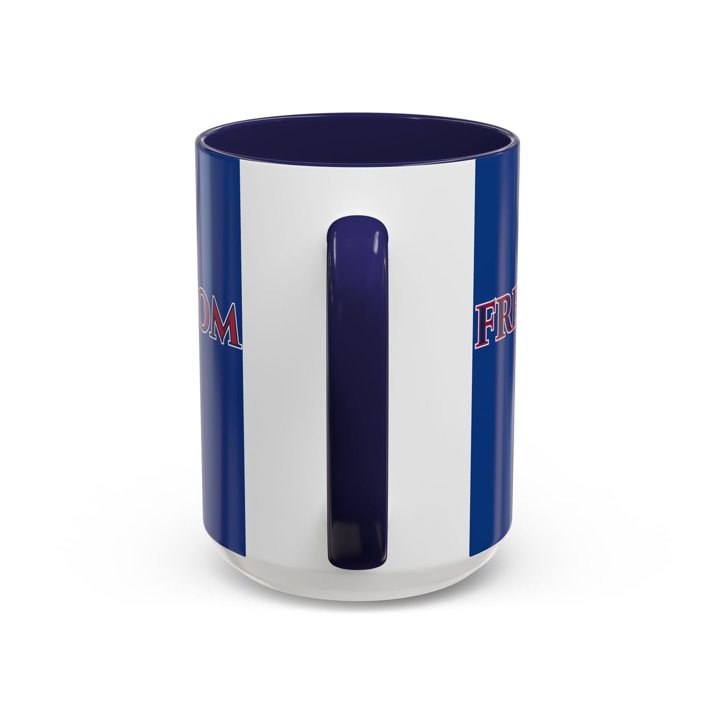 Freedom, Dark Blue Accent Mug by theGreenDragonTavern.shop