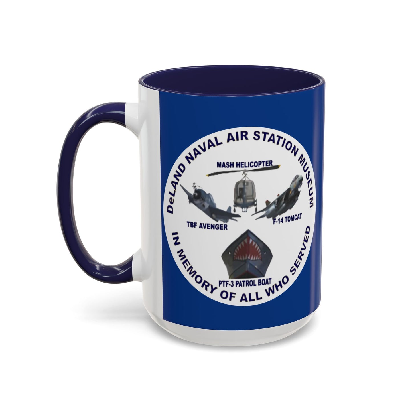 DNASM Student Art Blue Accent Mug by theGreenDragonTavern.shop