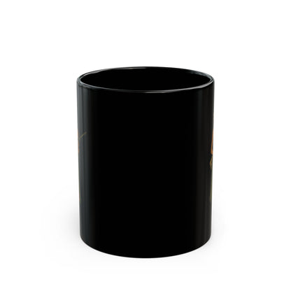 Hula Girl Packin' Heat Black Mug by theGreenDragonTavern.shop