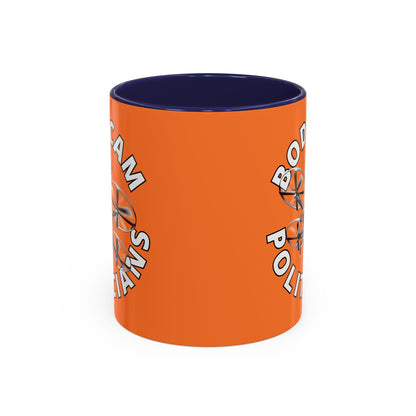 Bodycam the Politicians Drone Orange Accent Mug by theGreenDragonTavern.shop