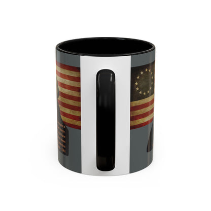 Washington's Earnest Prayer Grey Accent Mug by theGreenDragonTavern.shop