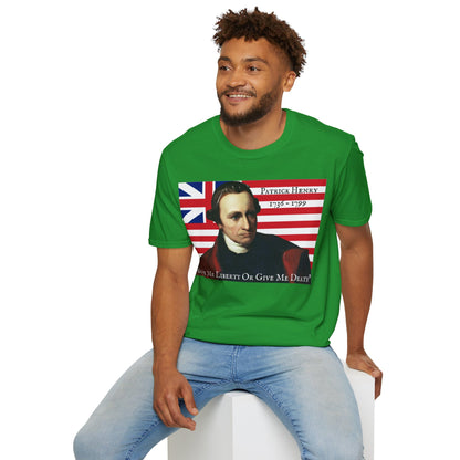 Patrick Henry Dark colors Unisex T-Shirt by theGreenDragonTavern.shop