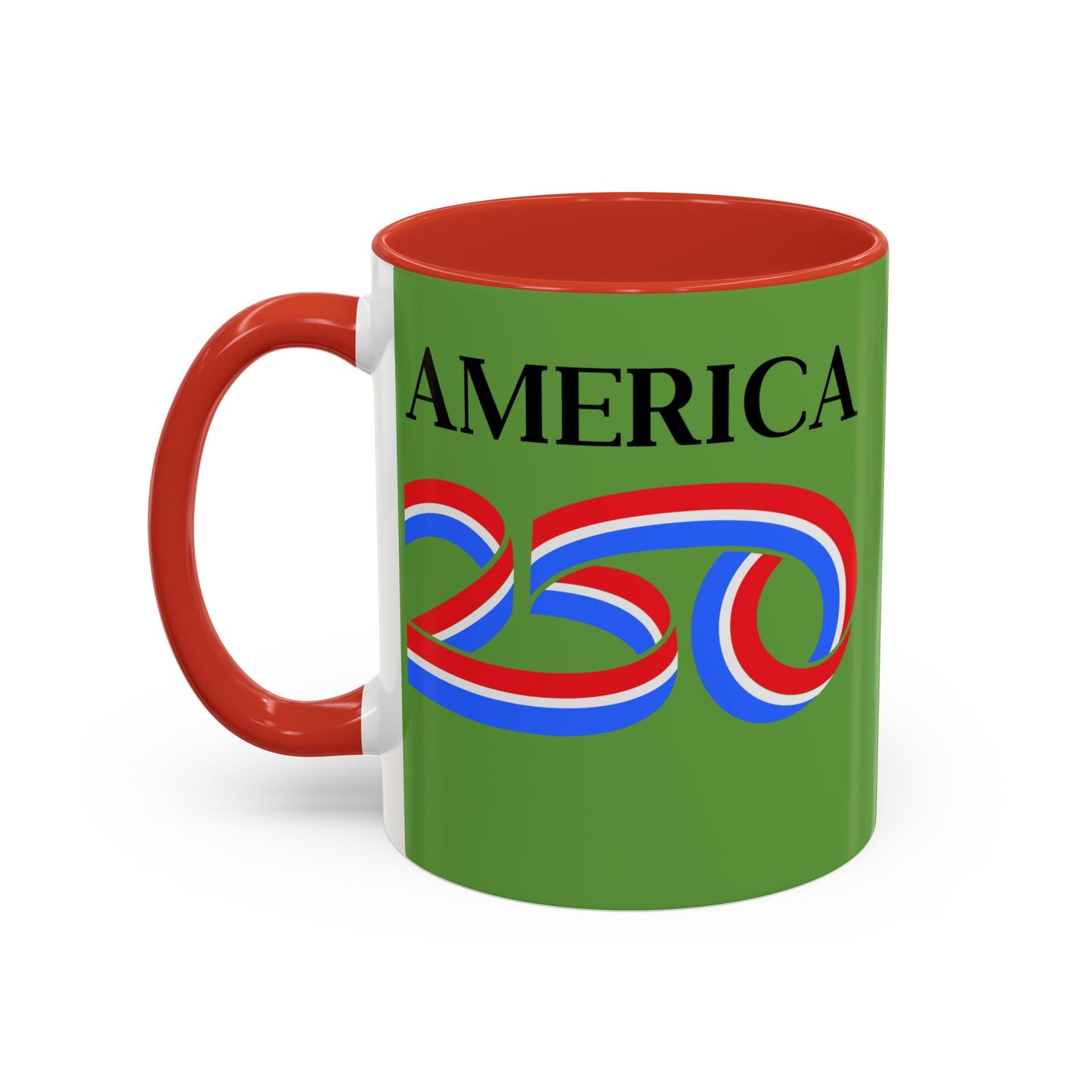 America 250 Green Accent Mug by theGreenDragonTavern.shop