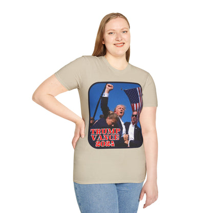 Trump and Vance 2024 Light colors Unisex T-Shirt by theGreenDragonTavern.shop