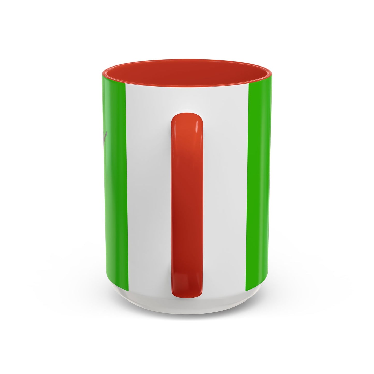 Hula Girl Packin' Heat Light Green Accent Mug by theGreenDragonTavern.shop