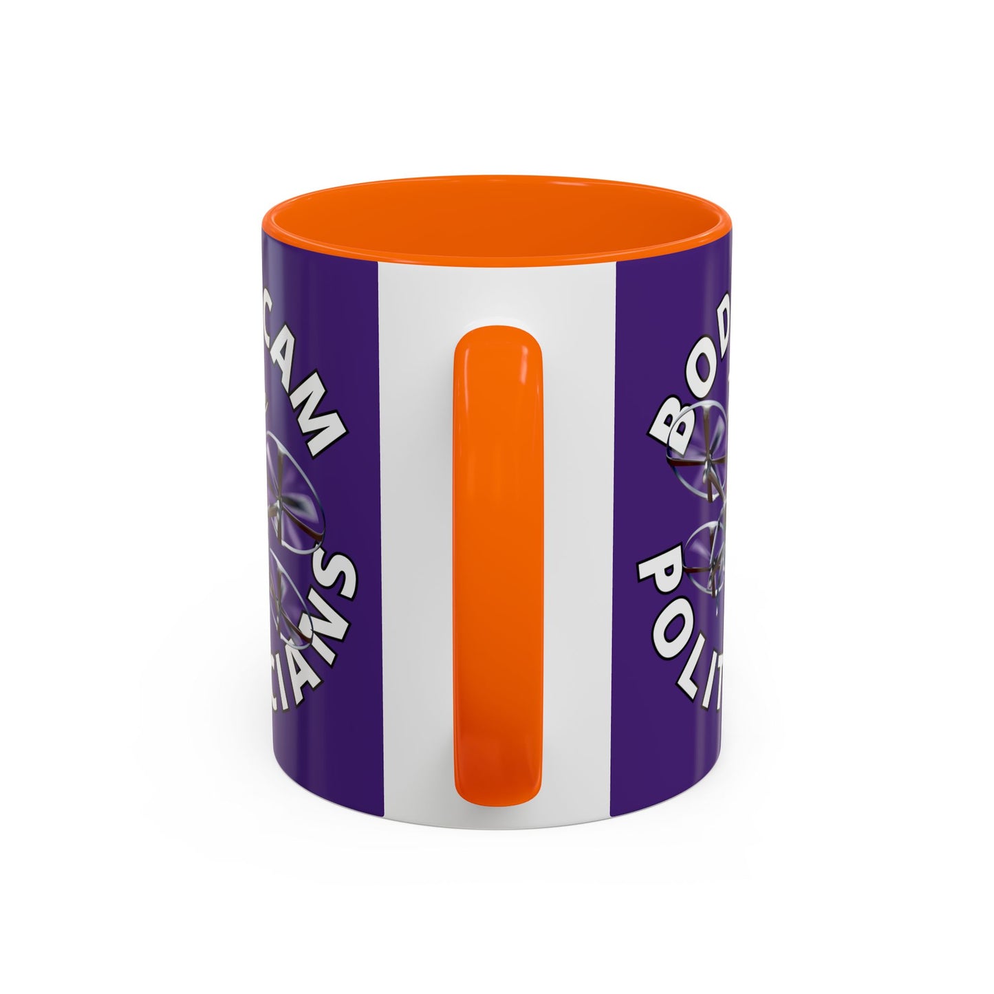 Bodycam the Politicians Drone Dark Purple Accent Mug by theGreenDragonTavern.shop
