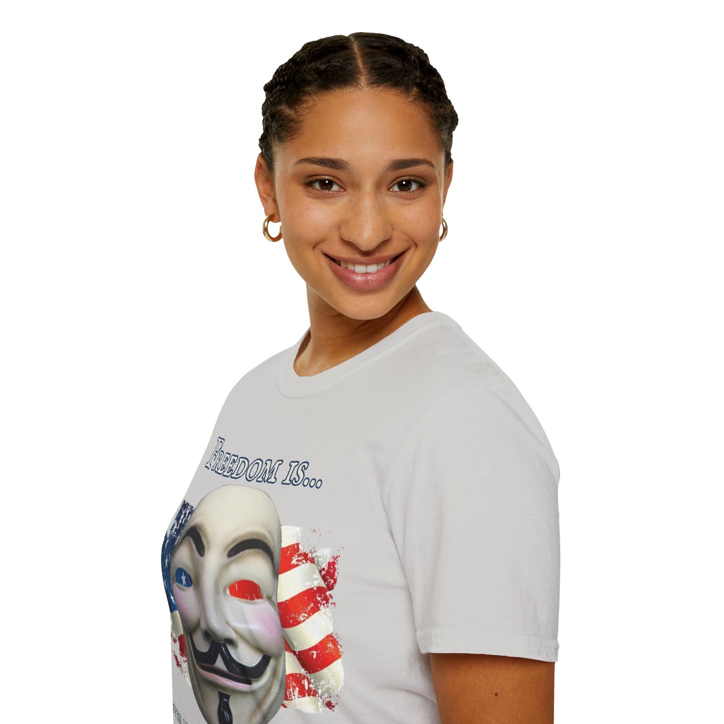 Ronald Reagan Freedom Vendetta Light colors Unisex T-Shirt by theGreenDragonTavern.shop