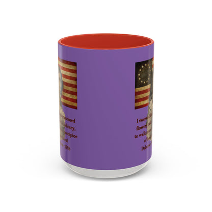 Deborah Sampson, America's Mulan Light Purple Accent Mug by theGreenDragonTavern.shop