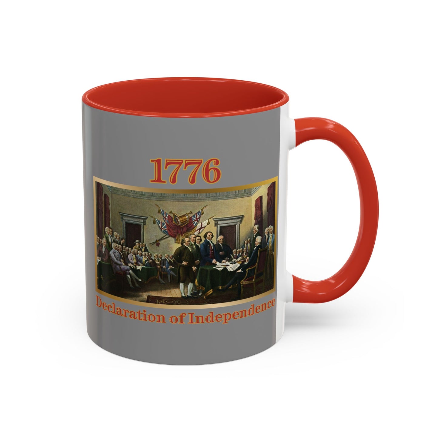 Declaration of Independence Grey Accent Mug by theGreenDragonTavern.shop