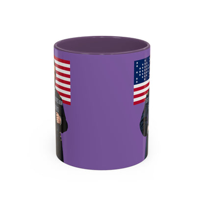 "Traitors and Patriots" Ulysses Grant Light Purple Accent Mug by theGreenDragonTavern.shop