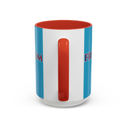 Freedom, Turquoise Accent Mug by theGreenDragonTavern.shop