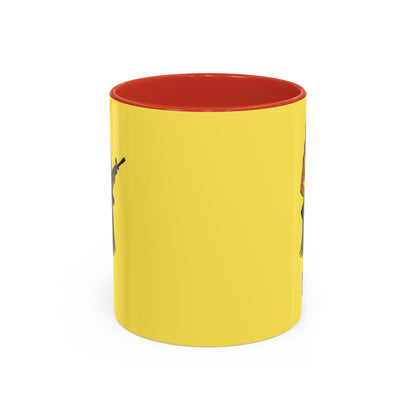 Hula Girl Packin' Heat Pineapple Accent Mug by theGreenDragonTavern.shop