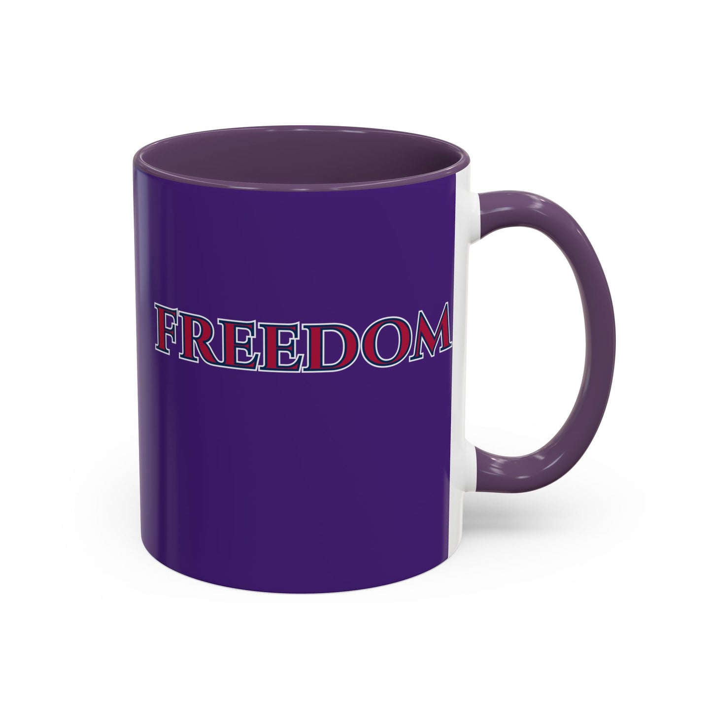 Freedom, Dark Purple Accent Mug by theGreenDragonTavern.shop