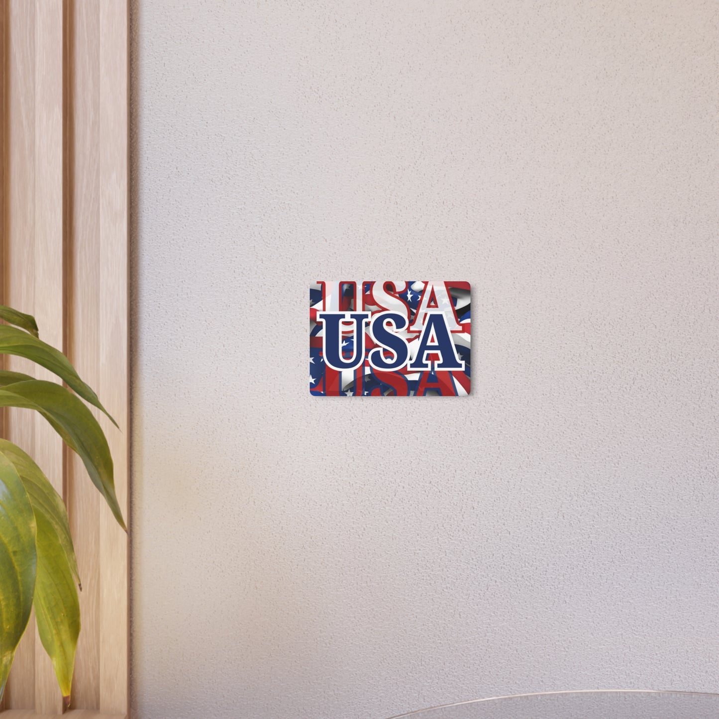 USA! USA! USA Blue Center Metal Art Sign by theGreenDragonTavern.shop