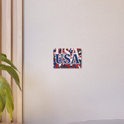 USA! USA! USA Blue Center Metal Art Sign by theGreenDragonTavern.shop