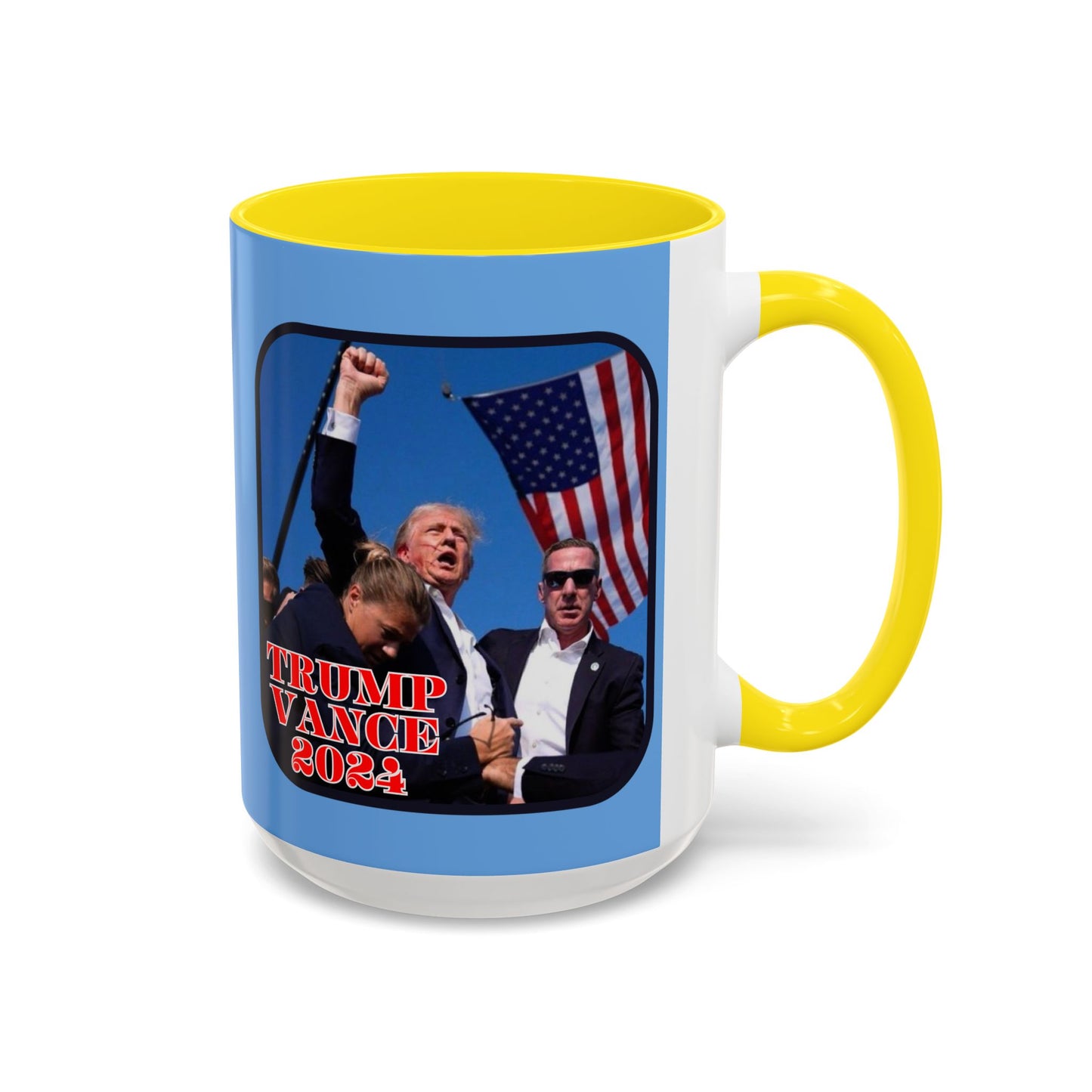 Trump and Vance 2024 Accent Mug by theGreenDragonTavern.shop