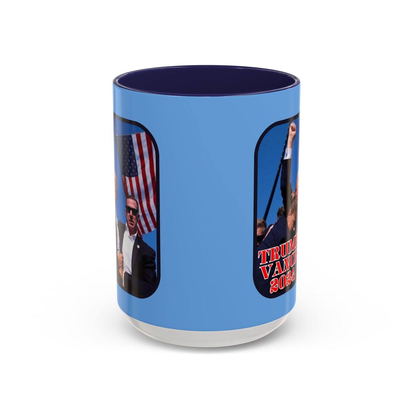 Trump and Vance 2024 Accent Mug by theGreenDragonTavern.shop