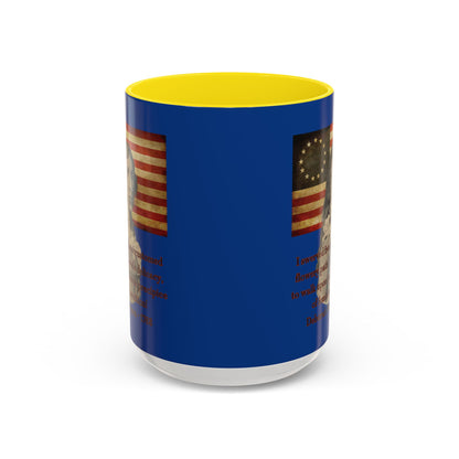 Deborah Sampson, America's Mulan Dark Blue Accent Mug by theGreenDragonTavern.shop