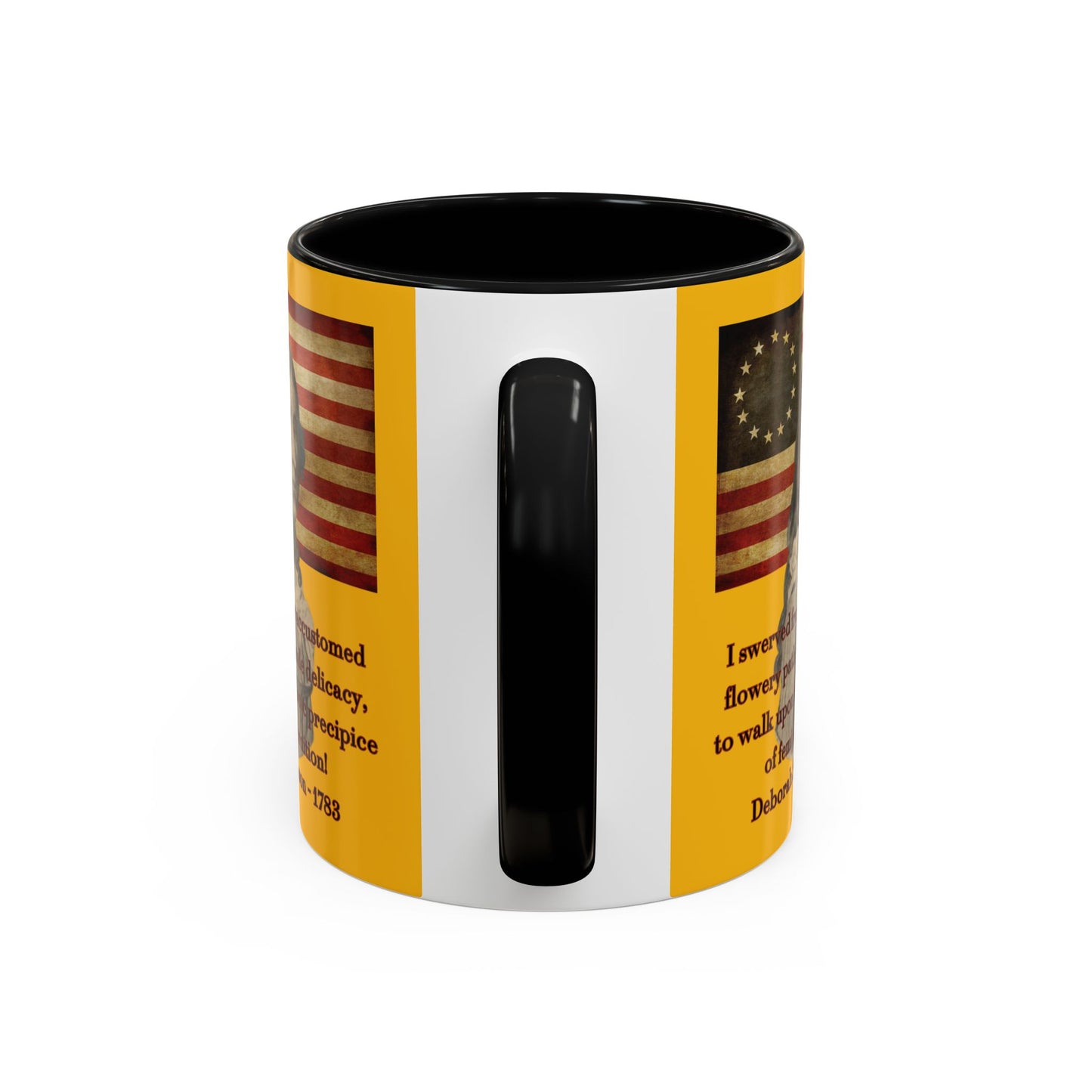 Deborah Sampson, America's Mulan Yellow Accent Mug by theGreenDragonTavern.shop