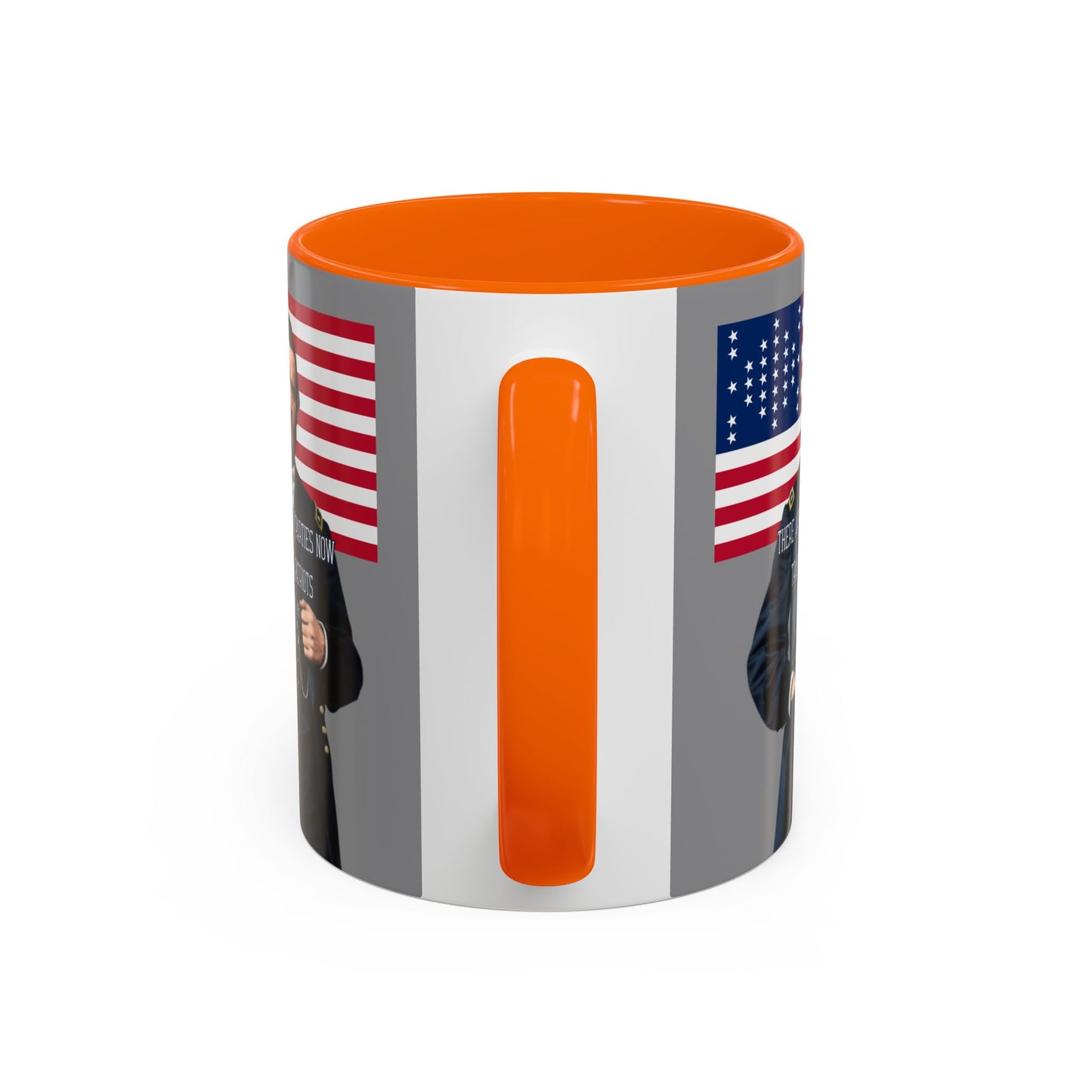 "Traitors and Patriots" Ulysses Grant Grey Accent Mug by theGreenDragonTavern.shop