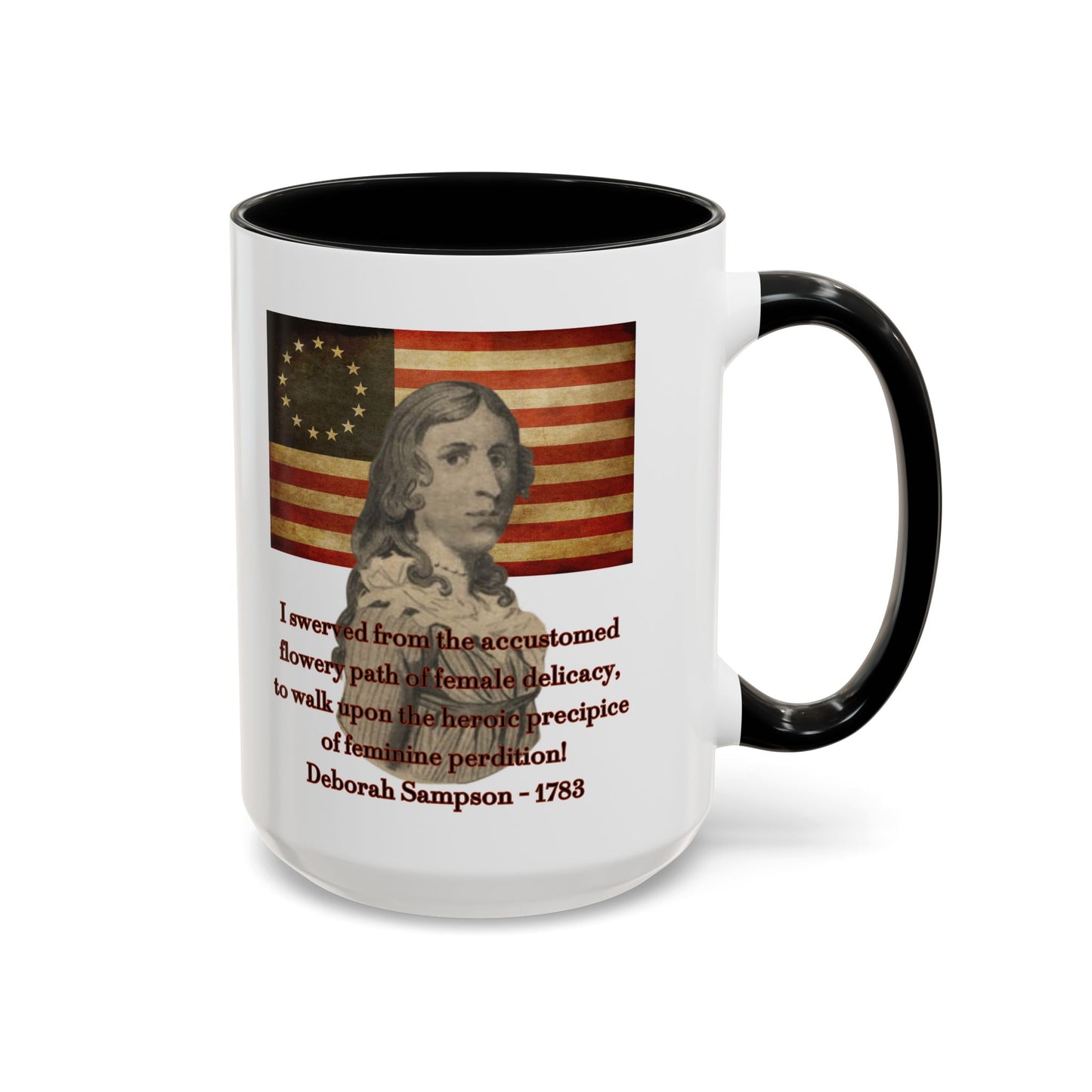 Deborah Sampson, America's Mulan White Accent Mug by theGreenDragonTavern.shop