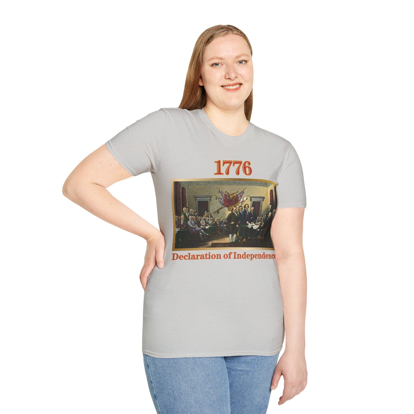 Declaration of Independence Light colors Unisex T-Shirt by theGreenDragonTavern.shop