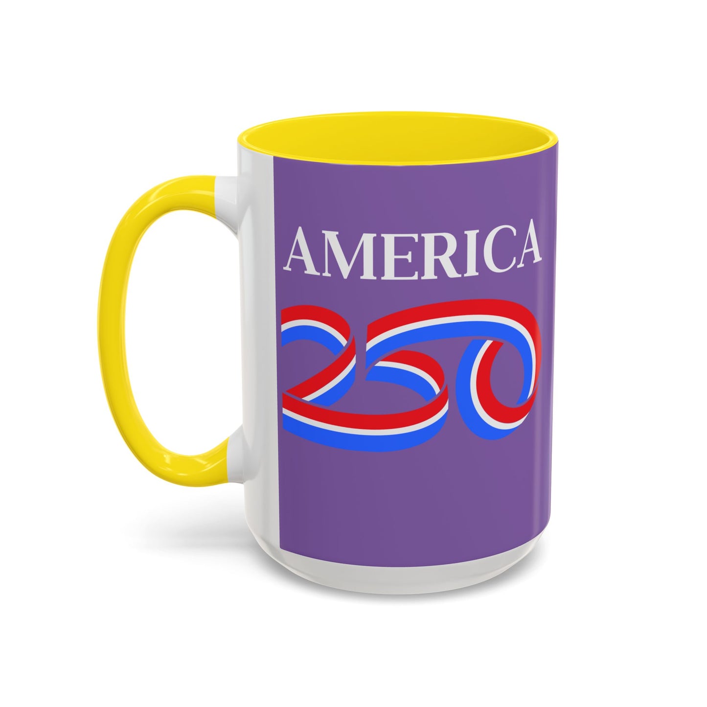 America 250 Light Purple Accent Mug by theGreenDragonTavern.shop