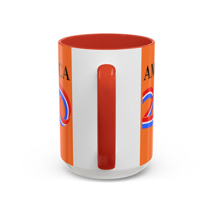 America 250 Orange Accent Mug by theGreenDragonTavern.shop