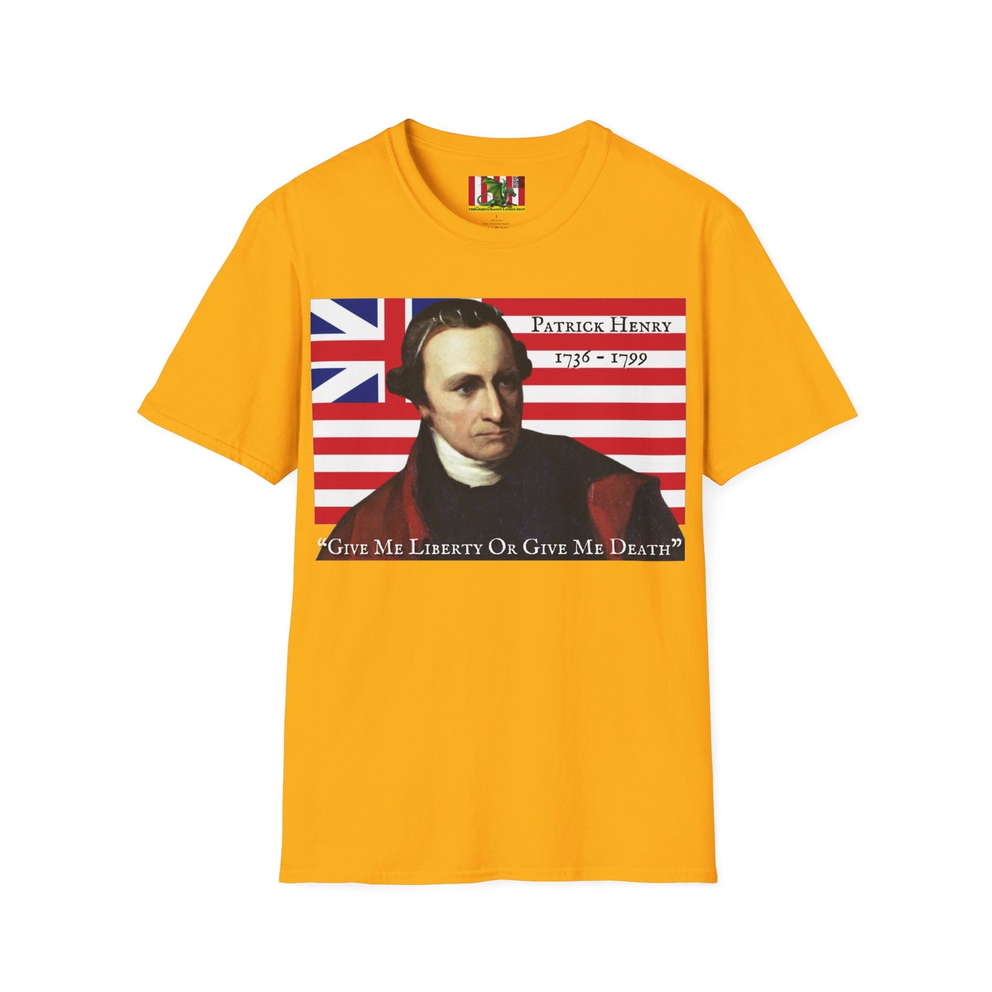 Patrick Henry LTcolors Unisex T-Shirt by theGreenDragonTavern.shop